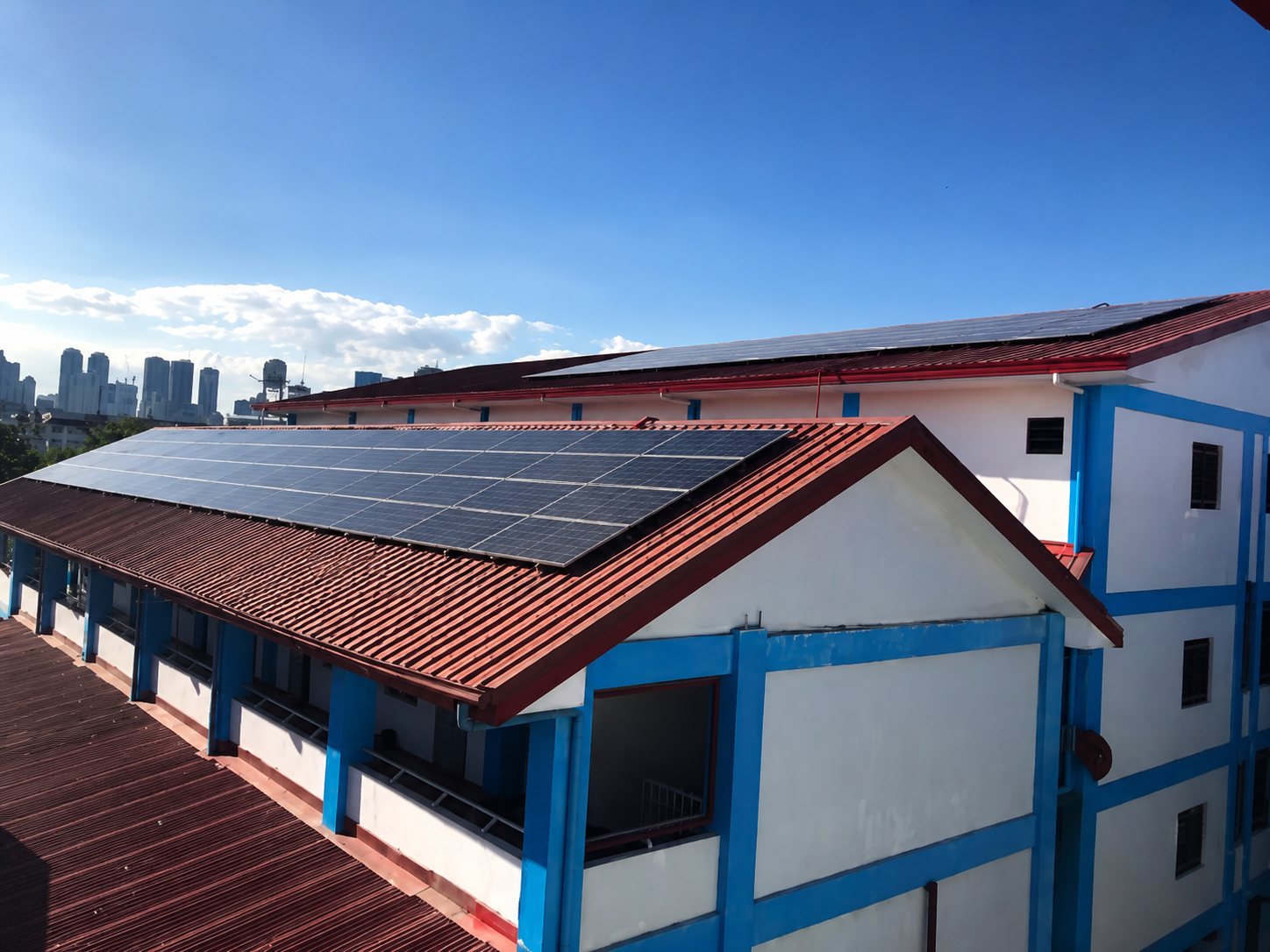 Arellano University commercial solar installation